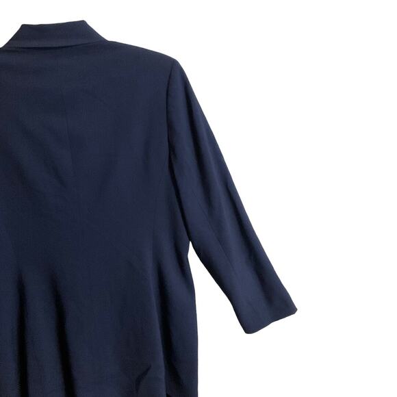 Vince Camuto Women’s Navy Blue Size 10 Long Sleeve Two Button Business Y2K - Picture 11 of 13